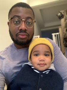 Profile of Leroy Mensah and son